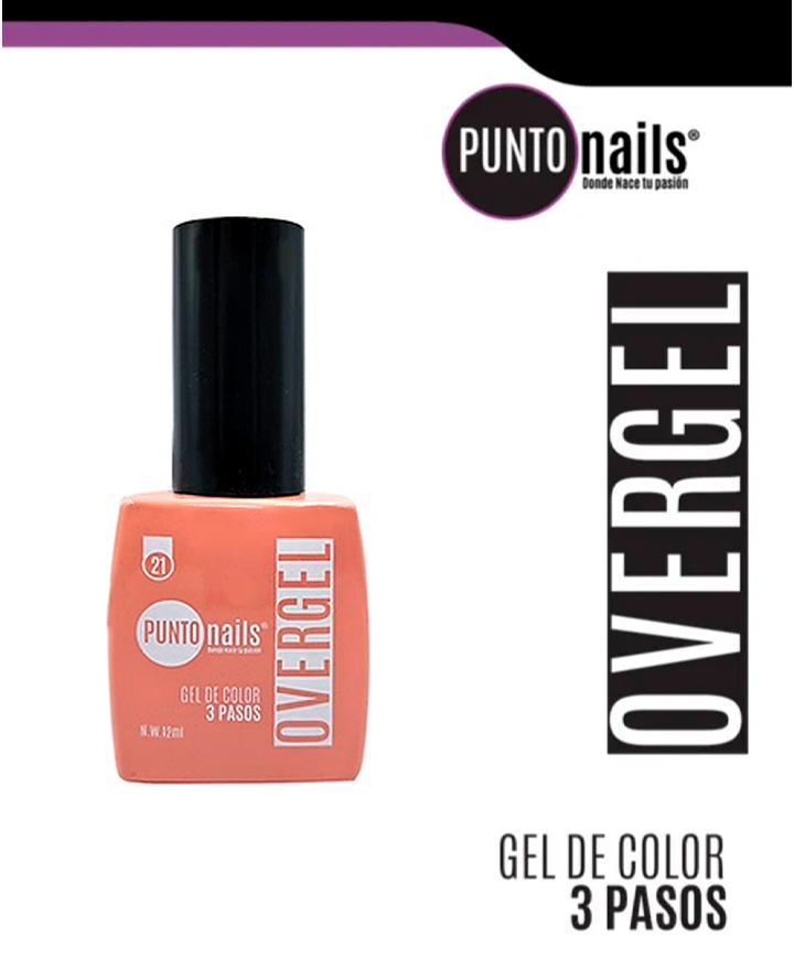PUNTO NAILS OVERGEL 12 ML. #21 NUDE MAKE UP