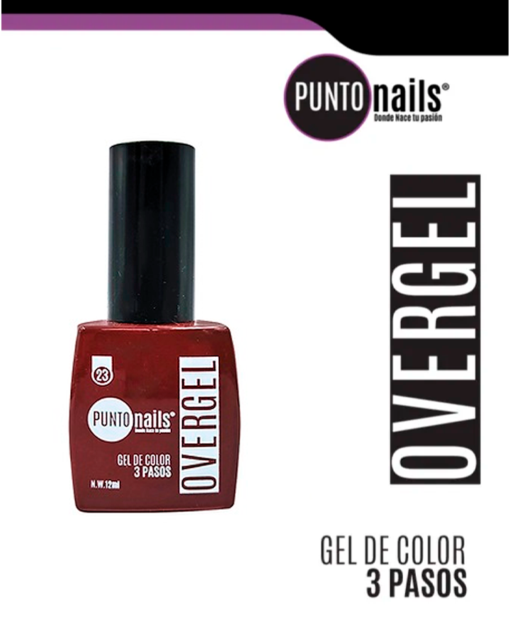 PUNTO NAILS OVERGEL 12 ML. #23 AVELLANA