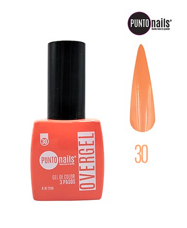 PUNTO NAILS OVERGEL 12 ML. #30 MAMEY