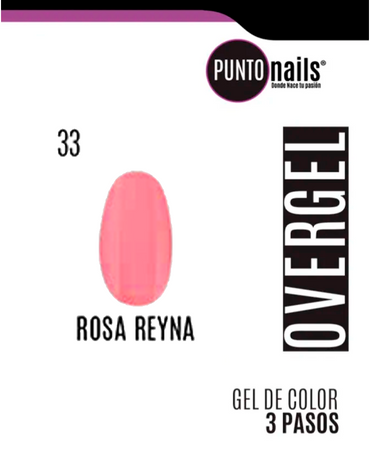PUNTO NAILS OVERGEL 12 ML. #33 ROSA REINA