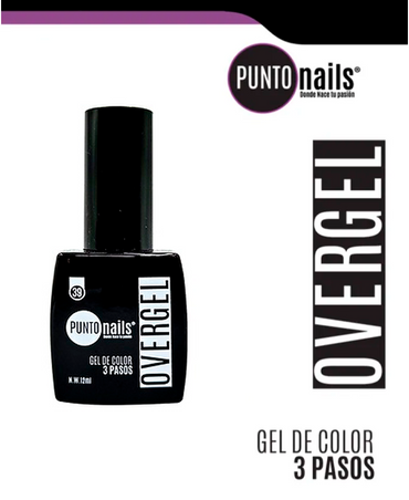 PUNTO NAILS OVERGEL 12 ML. #39 NEGRO