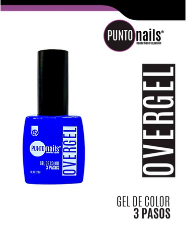 PUNTO NAILS OVERGEL 12 ML. #42 AZUL ELECTRICO