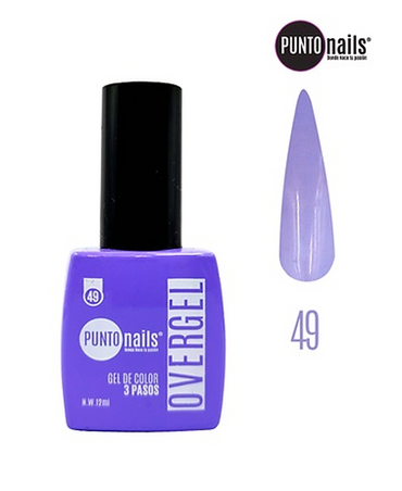 PUNTO NAILS OVERGEL 12 ML. #49 MALVA