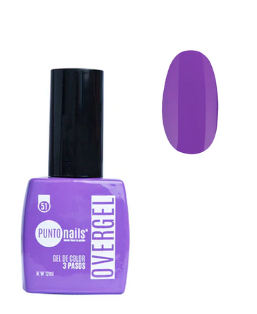 PUNTO NAILS OVERGEL 12 ML. #51 AMATISTA