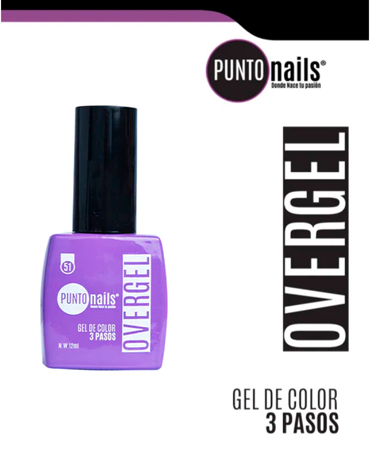 PUNTO NAILS OVERGEL 12 ML. #51 AMATISTA