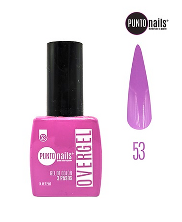 PUNTO NAILS OVERGEL 12 ML. #53 ROSA FUCSIA
