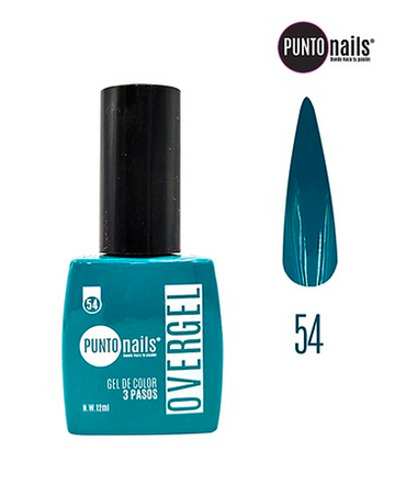 PUNTO NAILS OVERGEL 12 ML. #54 AQUAMARINA