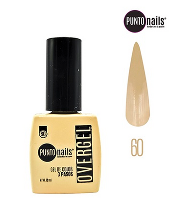 PUNTO NAILS OVERGEL 12 ML. #60 CREMA