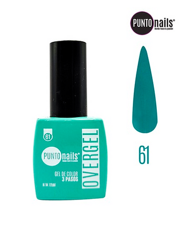 PUNTO NAILS OVERGEL 12 ML. #61 AURORA BOREAL
