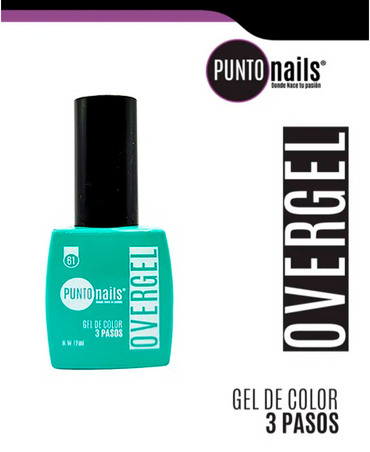 PUNTO NAILS OVERGEL 12 ML. #61 AURORA BOREAL