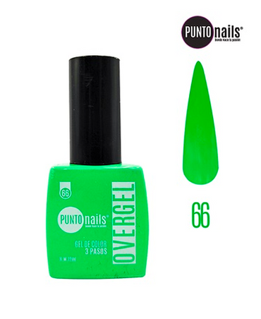 PUNTO NAILS OVERGEL 12 ML. #66 VERDE LIMON