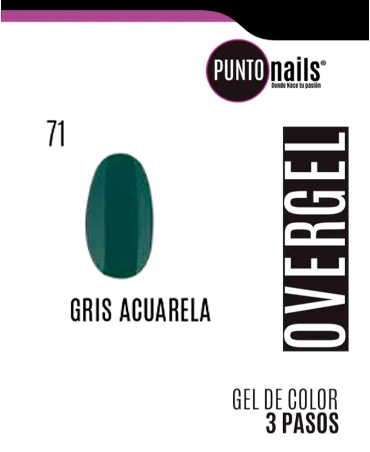 PUNTO NAILS OVERGEL 12 ML. #71 ACUARELA
