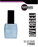 PUNTO NAILS OVERGEL 12 ML. #80 PLATA CON GLITTER