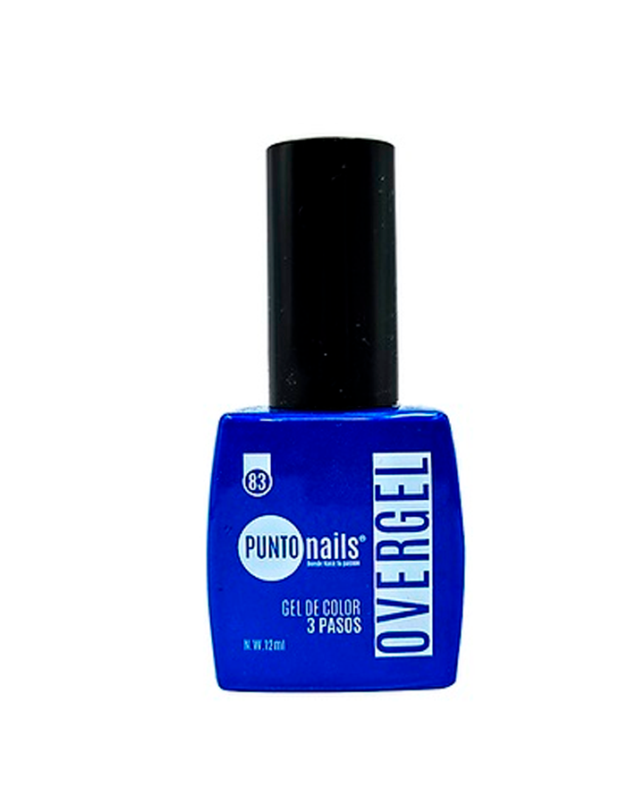 PUNTO NAILS OVERGEL 12 ML. #83 AZUL IMPERIAL
