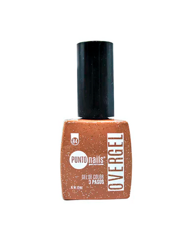 PUNTO NAILS OVERGEL 12 ML. #84 DESTELLOS DE ORO