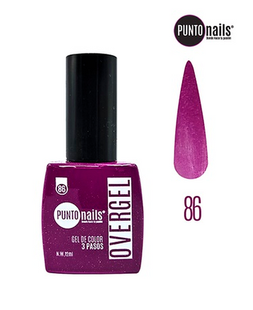 PUNTO NAILS OVERGEL 12 ML. #86 VIOLETA PASTEL