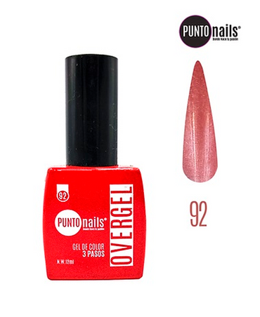 PUNTO NAILS OVERGEL 12 ML. #92 ROJO CARMESI