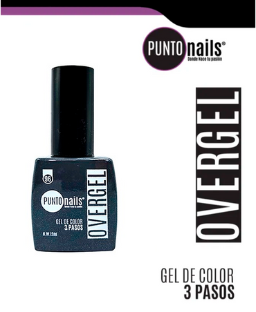 PUNTO NAILS OVERGEL 12 ML. #96 GRIS PLOMO