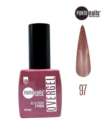 PUNTO NAILS OVERGEL 12 ML. #97 LILA CON GLIITTER
