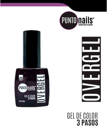 PUNTO NAILS OVERGEL 12 ML. #101 GRIS EBANO