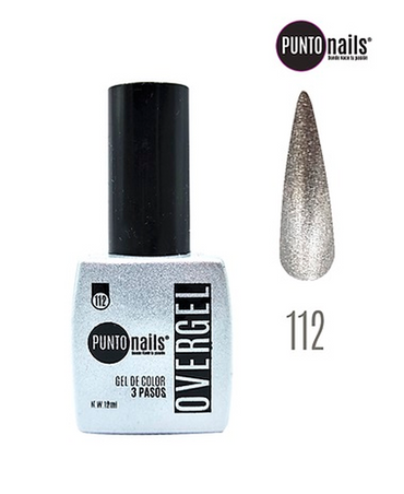 PUNTO NAILS OVERGEL 12 ML. #112 GRIS BRILLANTE