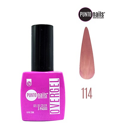 PUNTO NAILS OVERGEL 12 ML. #114 LILA PASTEL