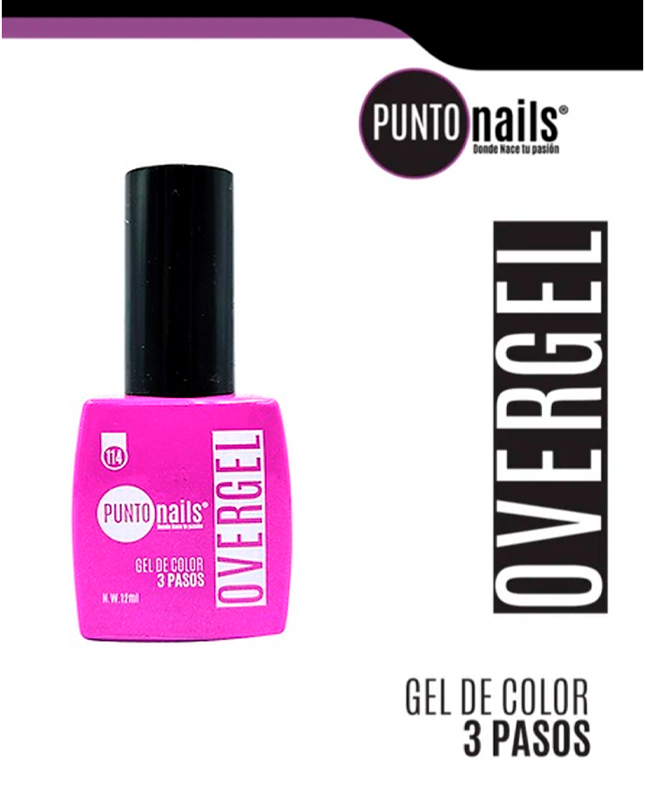 PUNTO NAILS OVERGEL 12 ML. #114 LILA PASTEL