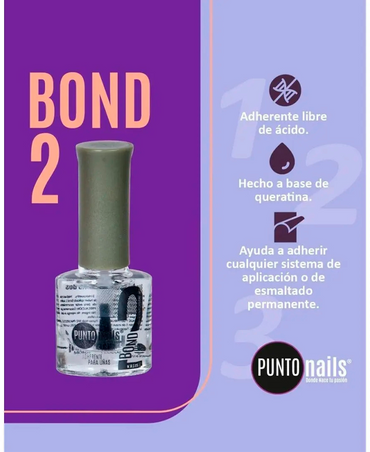 PUNTO NAILS BOND #2 9 ML. ADHERENTE PARA UÑAS