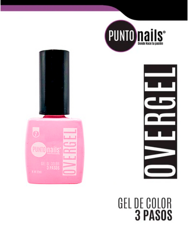 PUNTO NAILS OVERGEL 12 ML. #07 ROSA CARAMELO