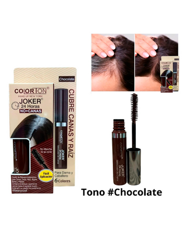 COLORTON JOKER 24 HORAS RETOCADOR CANAS C/CEPILLO CHOCOLATE - El Palacio De La Belleza