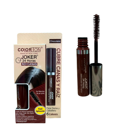 COLORTON JOKER 24 HORAS RETOCADOR CANAS C/CEPILLO CHOCOLATE - El Palacio De La Belleza