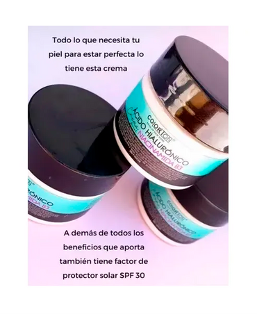 COLORTON ACIDO HIALURONICO CREMA NIACINAMIDA B3 90 GRS. - El Palacio De La Belleza