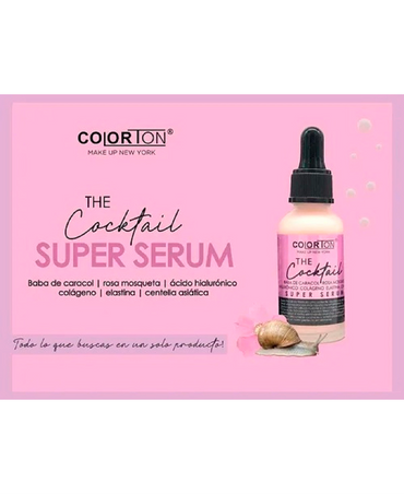 COLORTON COCKTAIL SUPER SERUM BABA DE CARACOL/ROSA MOSQUETA 30 ML.