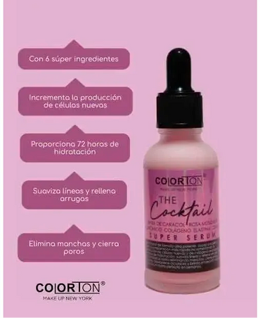 COLORTON COCKTAIL SUPER SERUM BABA DE CARACOL/ROSA MOSQUETA 30 ML.
