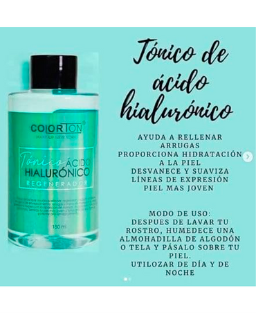 COLORTON TONICO ACIDO HIALURONICO REGENERADOR SPRAY 150 ML. - El Palacio De La Belleza