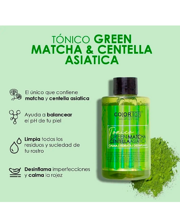 COLORTON TONICO GREEN MATCHA CENTELLA ASIATICA 150 ML.