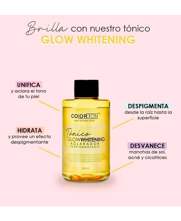 COLORTON TONICO GLOW WHITENING ACLARADOR DESPIGMENTANTE POWER 150 ML.