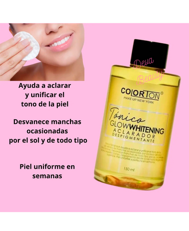 COLORTON TONICO GLOW WHITENING ACLARADOR DESPIGMENTANTE POWER 150 ML.