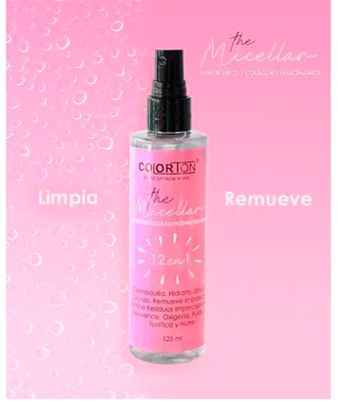 COLORTON THE MICELLAR HIALURONICO/COLAGENO/NIACIDAMIDA 12 EN 1 125 ML.