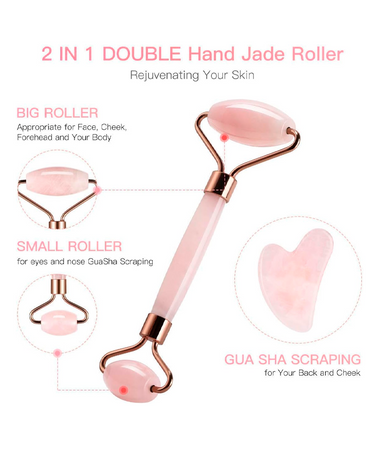 COLORTON ROSE QUARTZ RODILLO MASAJEADOR CUARZO CE222 - El Palacio De La Belleza