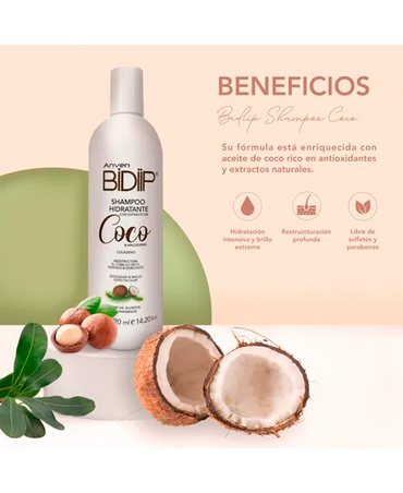 ANVEN BI DIIP COCO MACADAMIA SHAMPOO 420 ML.