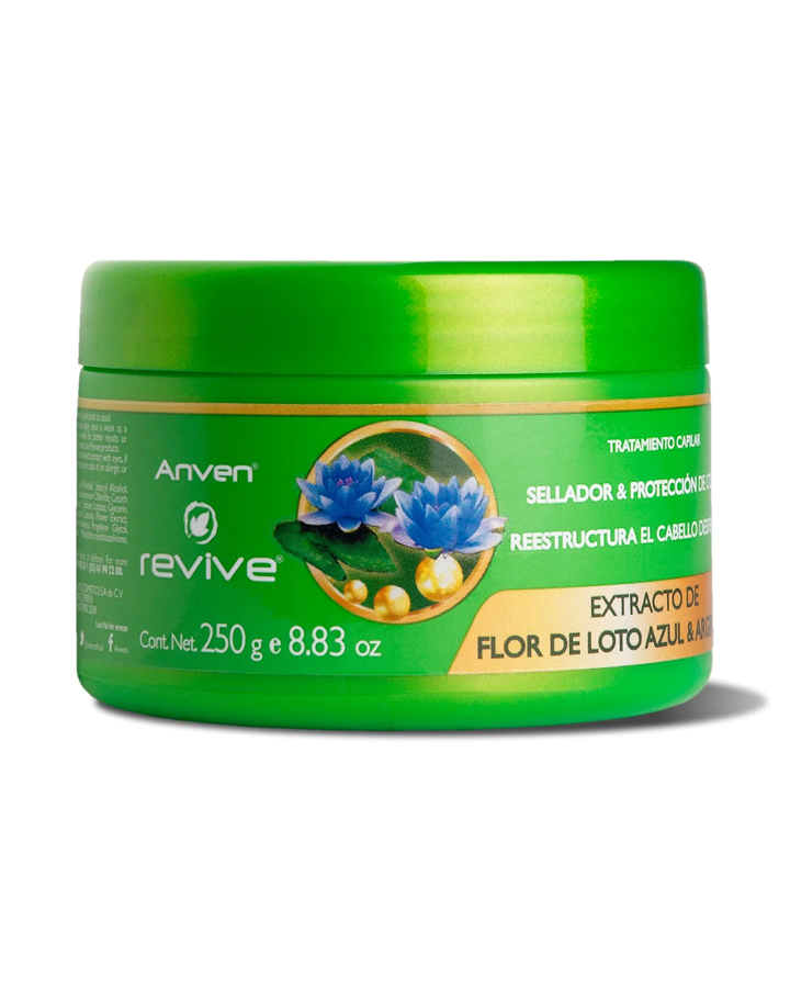 ANVEN REVIVE TRATAMIENTO  EXTRACTO DE FLOR DE LOTO AZUL Y ARGININA 250 GRS.