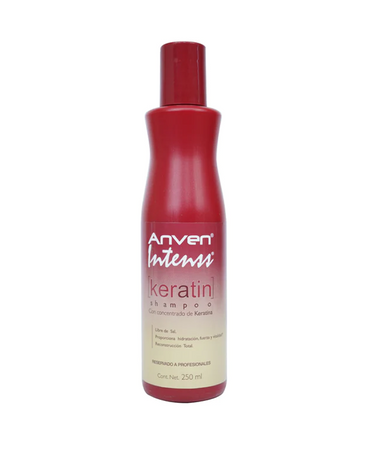 ANVEN INTENSS KERATIN SHAMPOO SIN SAL 250 ML.