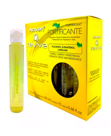 ANVEN REVIVE FORTIFICANTE AMPOLLETA CON PLACENTA CAJA CON 10 PZAS.