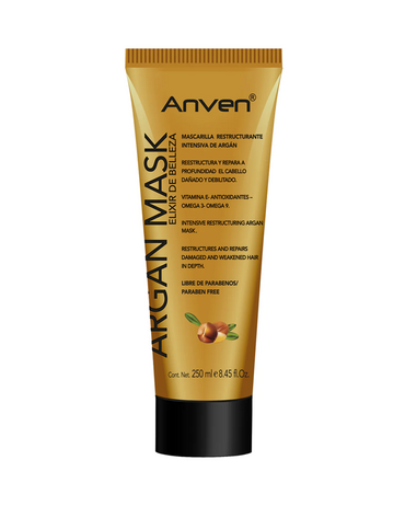 ANVEN ARGAN MASK RESTRUCTURANTE EN TUBO 250 ML.