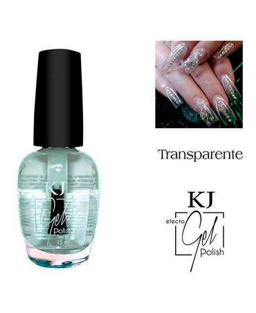 KJ ESMALTE EFECTO GEL TRANSPARENTE