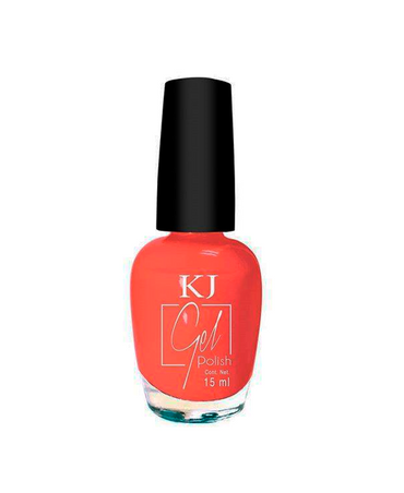 KJ ESMALTE EFECTO GEL NEON CORAL