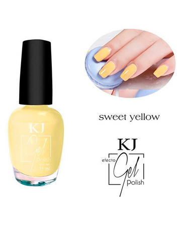 KJ ESMALTE EFECTO GEL SWEET YELLOW
