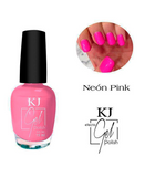 KJ ESMALTE EFECTO GEL NEON PINK
