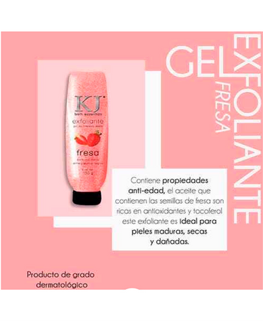 KJ EXFOLIANTE DE FRESA 150 GRS.
